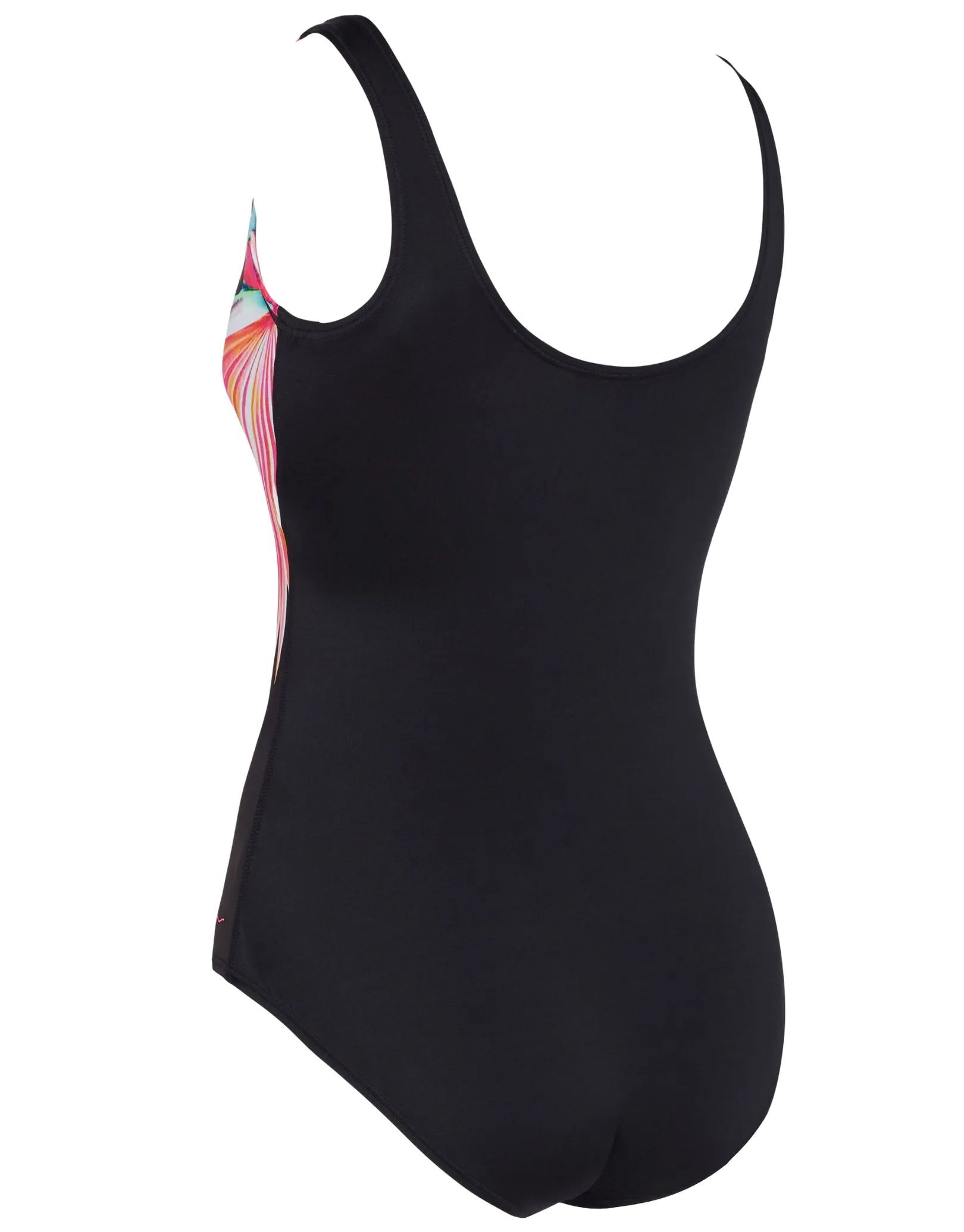 Savannah Scoopback Swimsuit - Black/Pink