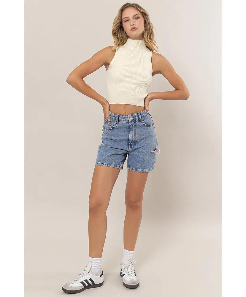 Saylor Sleeveless Sweater Top