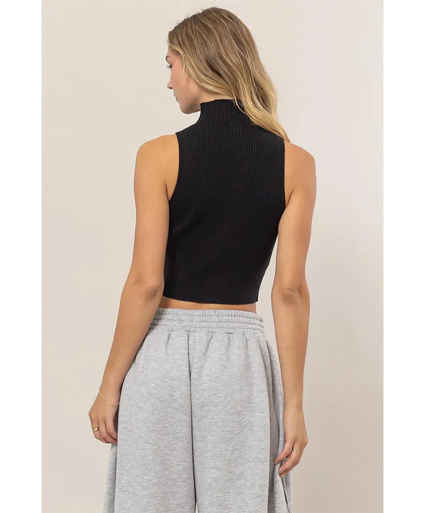 Saylor Sleeveless Sweater Top