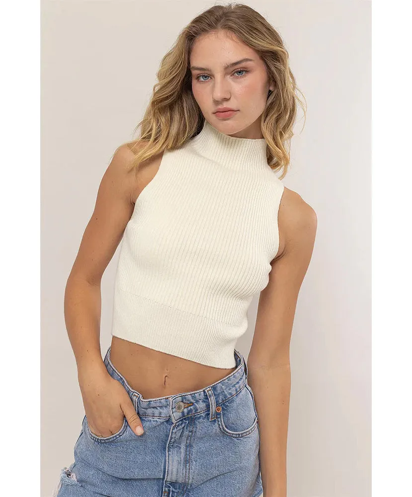 Saylor Sleeveless Sweater Top