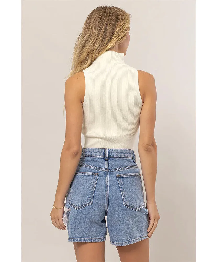 Saylor Sleeveless Sweater Top