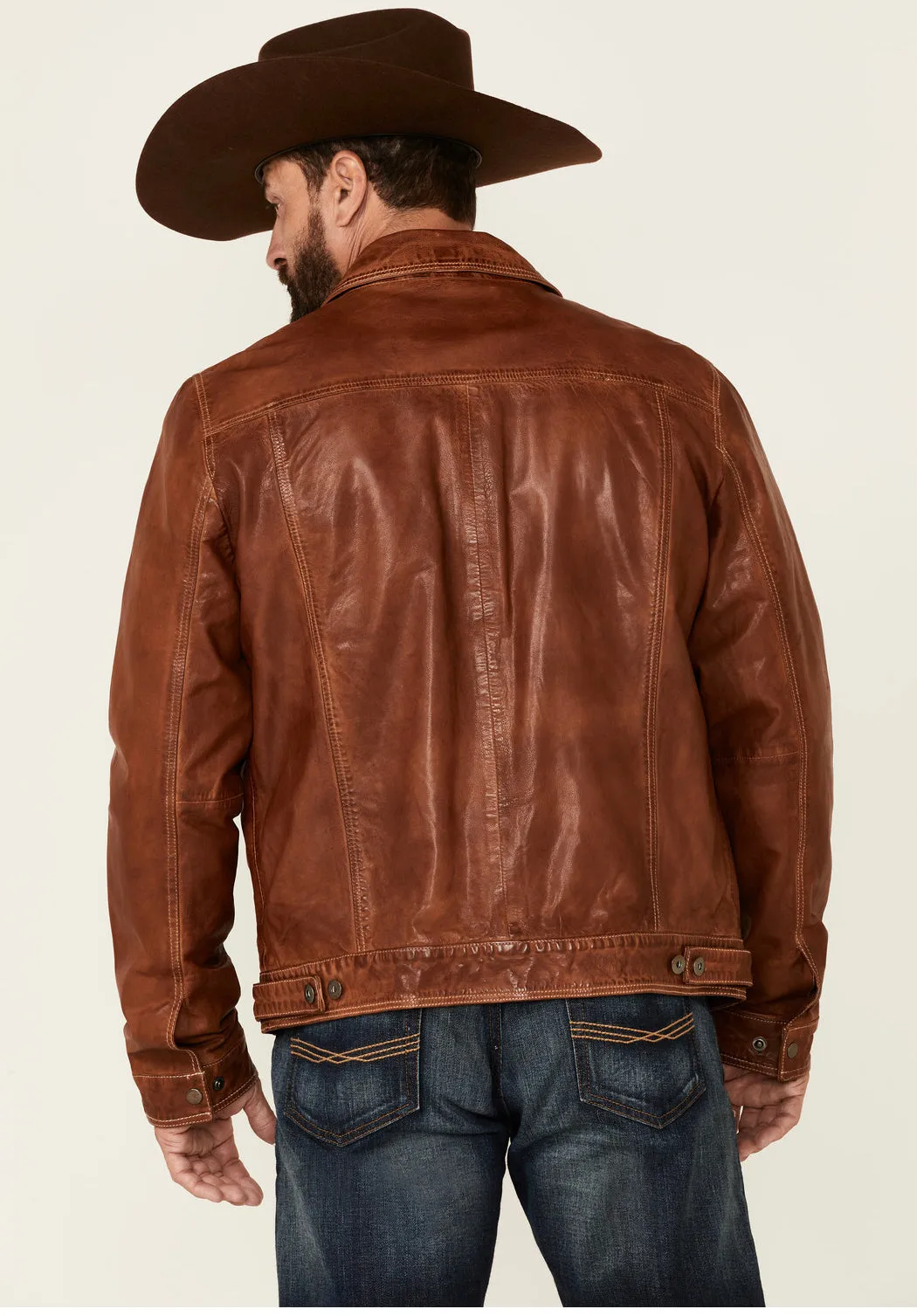 Scully Men's Brown Men's Leather Jacket