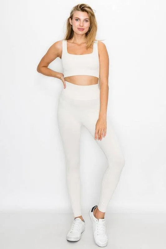 Seamless sport bra top