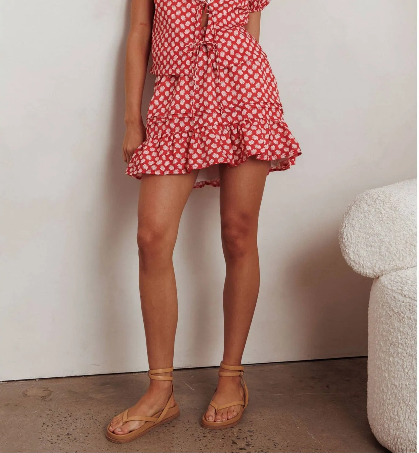 Serena Puff Floral Skirt