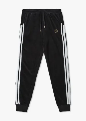 Sergio Tacchini Damarindo Velour Track Pants In Black