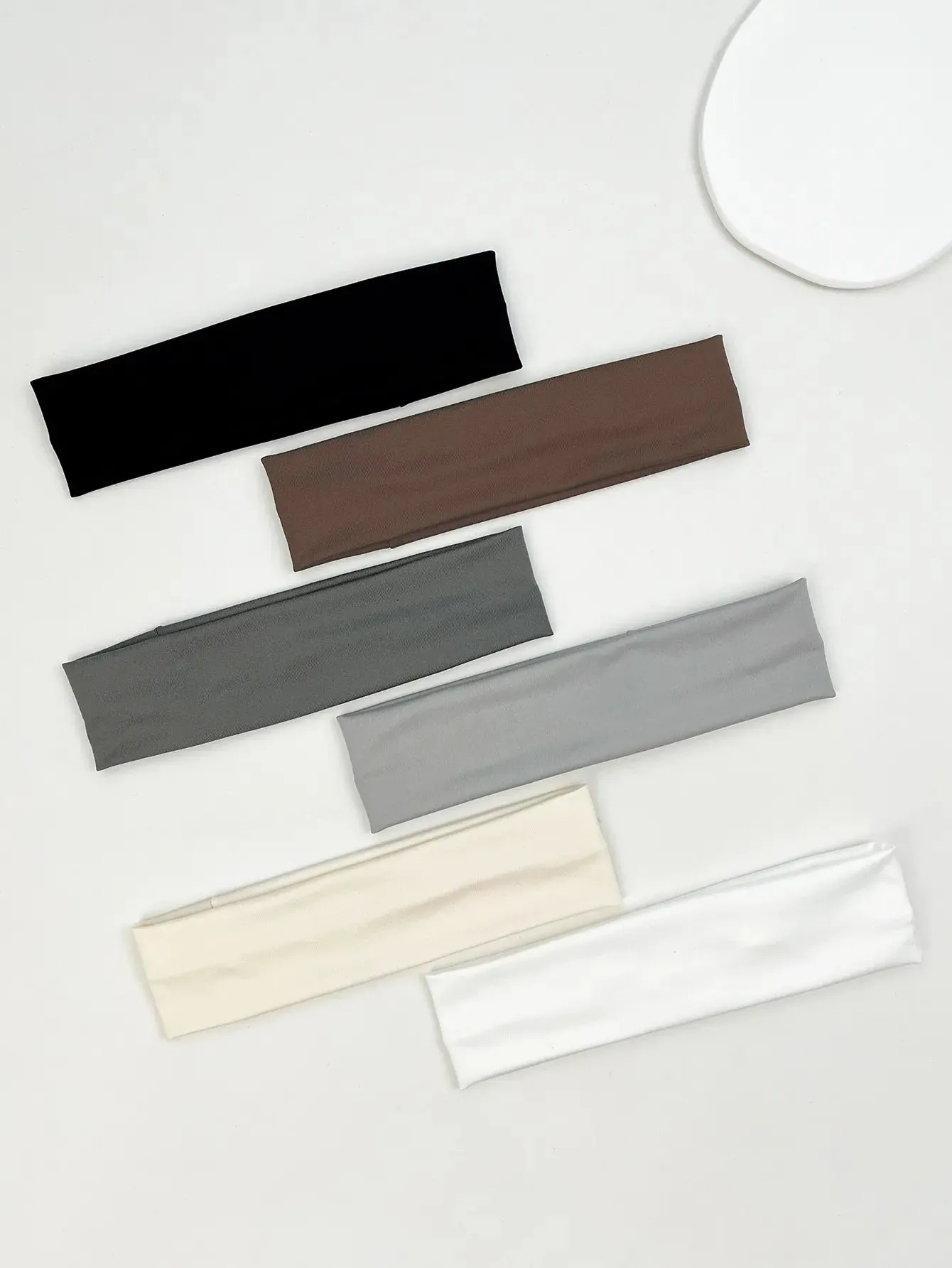 Set of 6 Fashion Sports Headbands for Women - Elastic Hairbands for Fitness, Running, Yoga