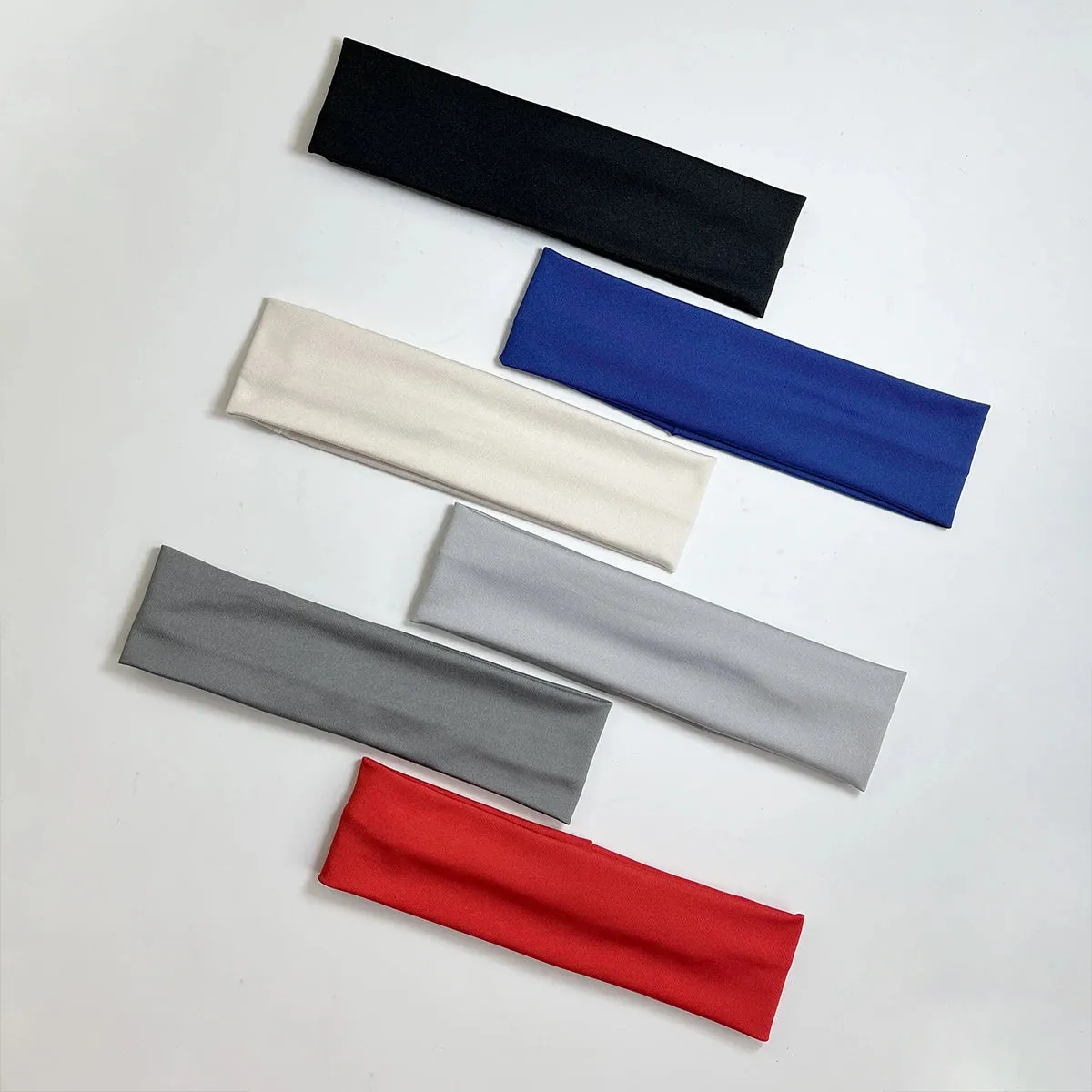 Set of 6 Fashion Sports Headbands for Women - Elastic Hairbands for Fitness, Running, Yoga