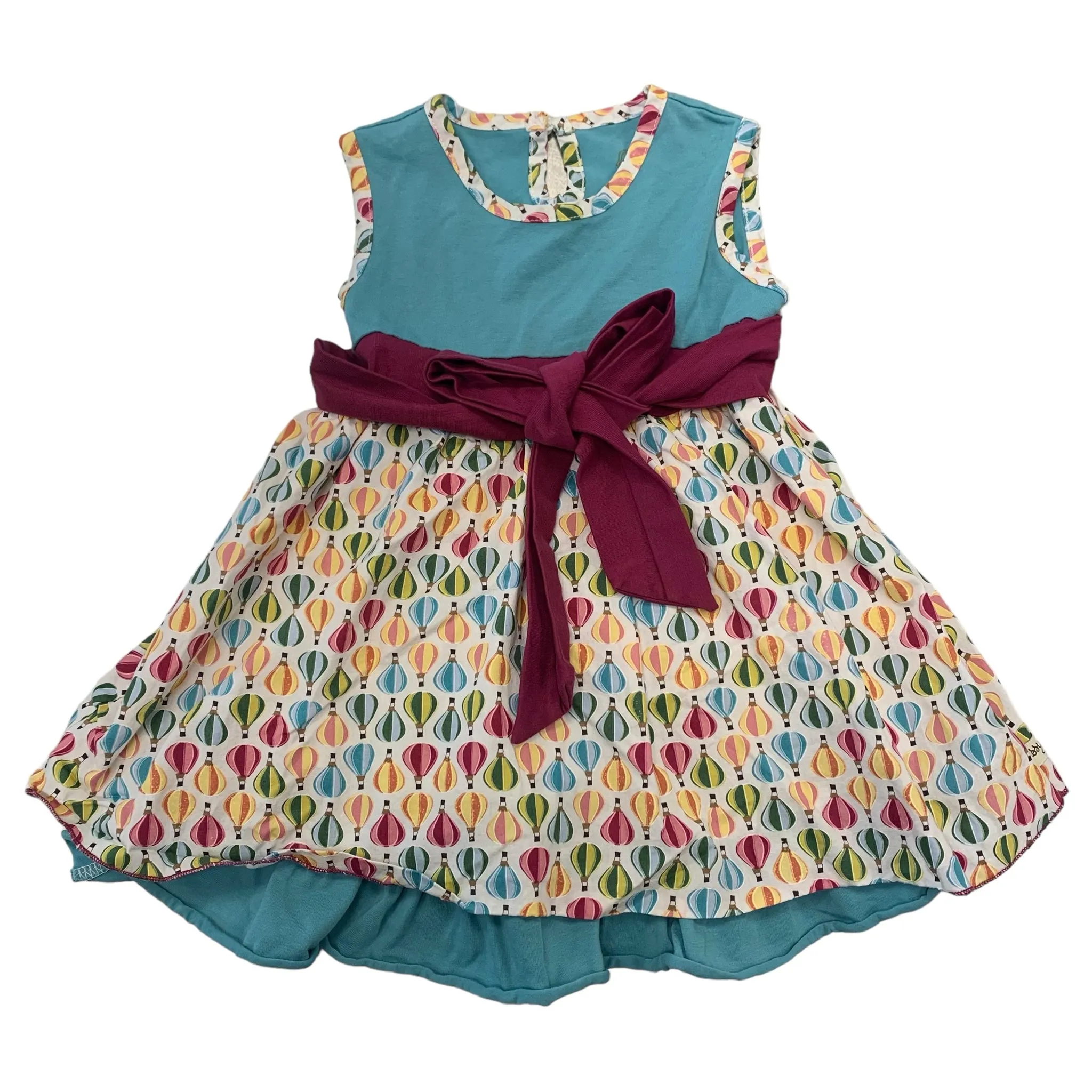 Sew Sassy Boutique Girl's Teal Dress Size 4T