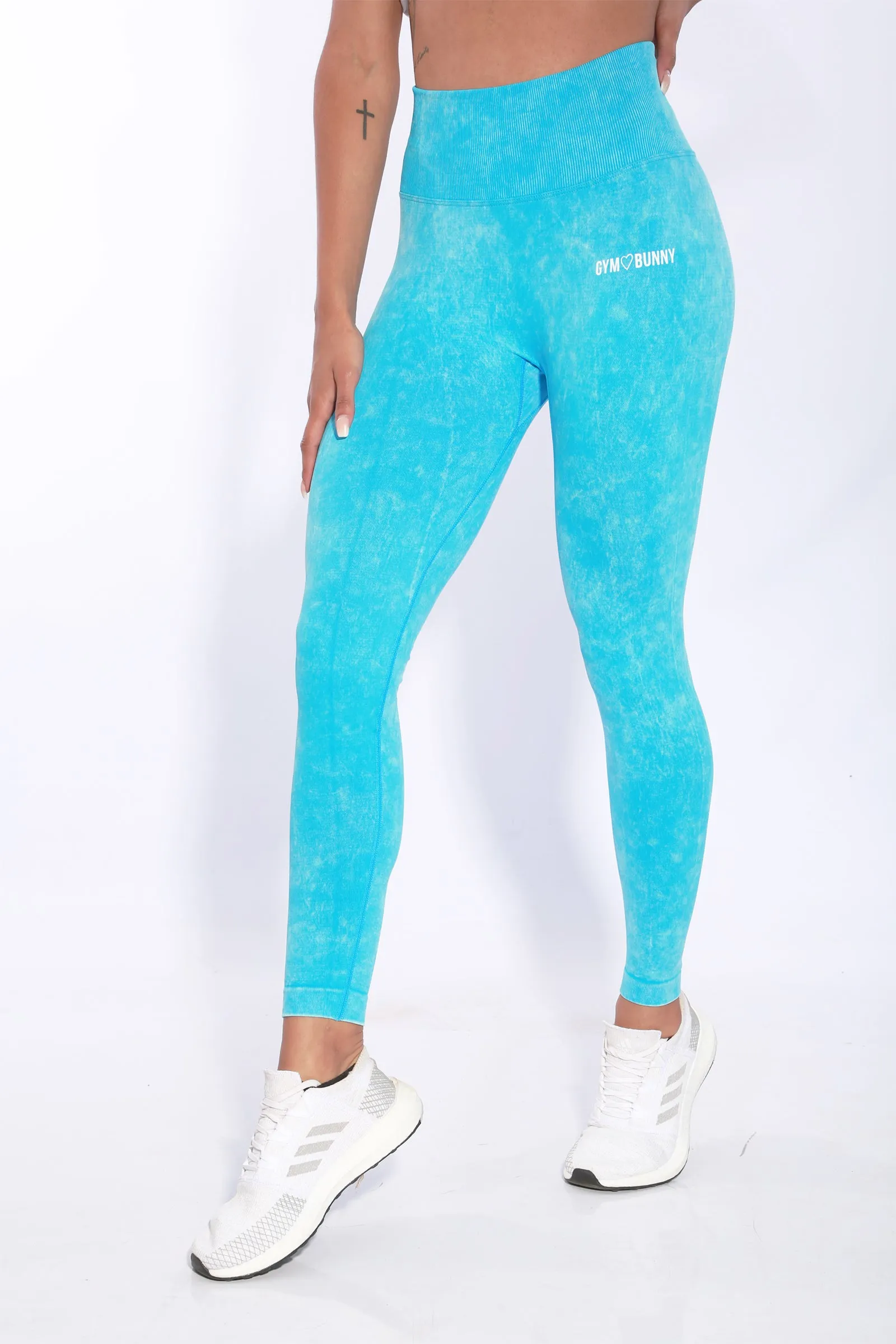 Shapewear Gym Bunny Summer Scrunch leggings -Blue wash