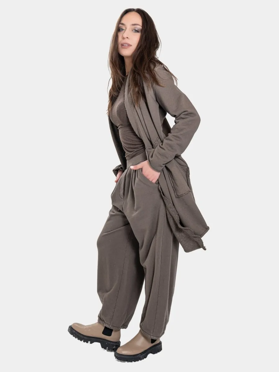 Shawl Collar Cardi with Topstitch Pockets