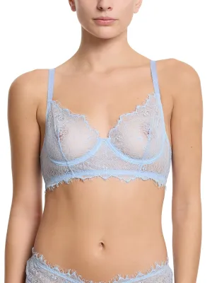 Sheer Seduction Underwire Bra Touch The Sky Blue