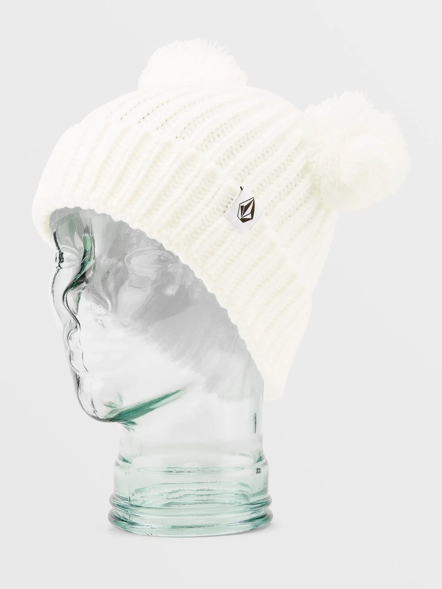 Shreddy Teddy Bobble Beanie - WHITE - (KINDER)