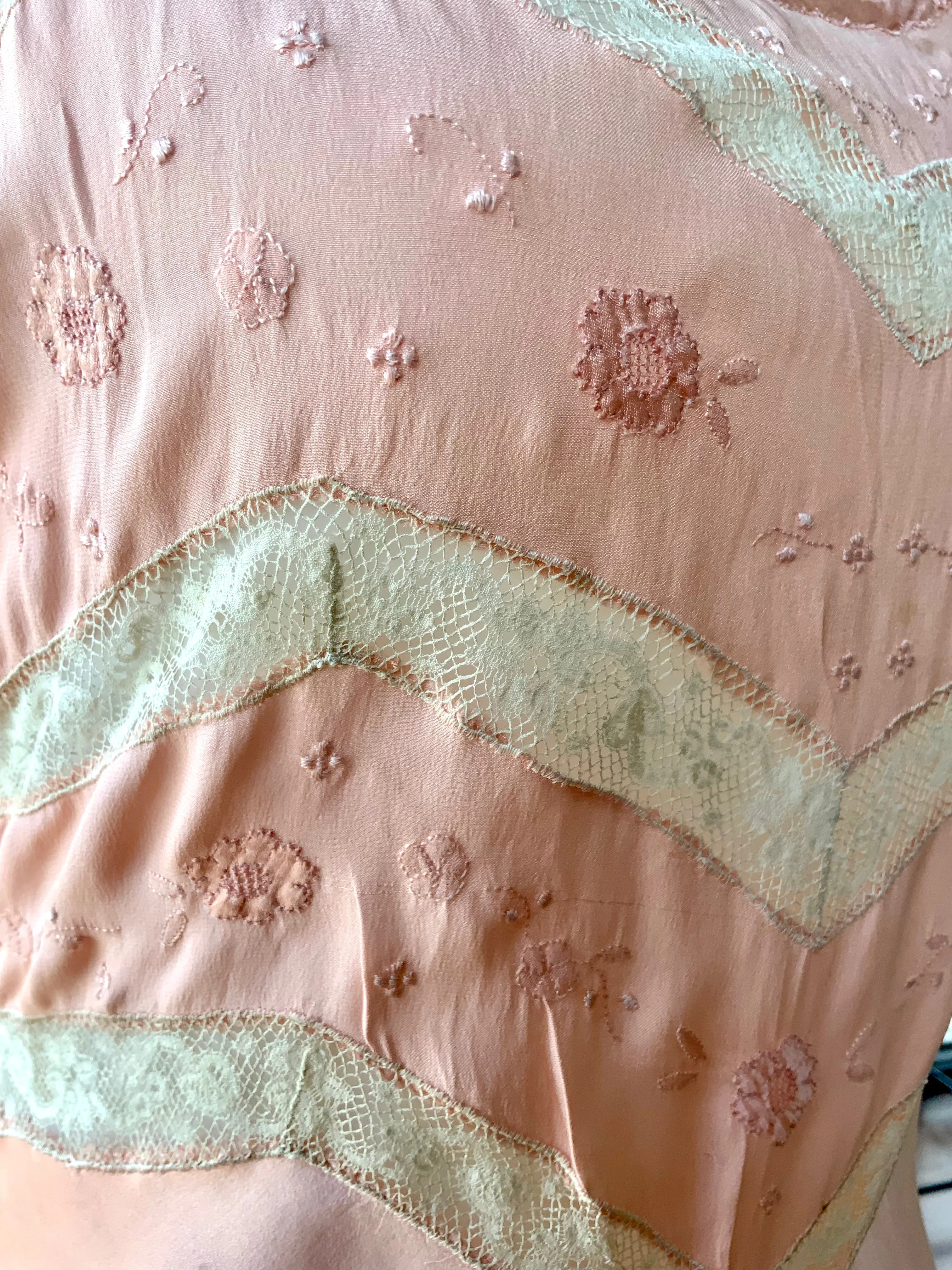 Silk Lace Nightgown - 20s - Bridal