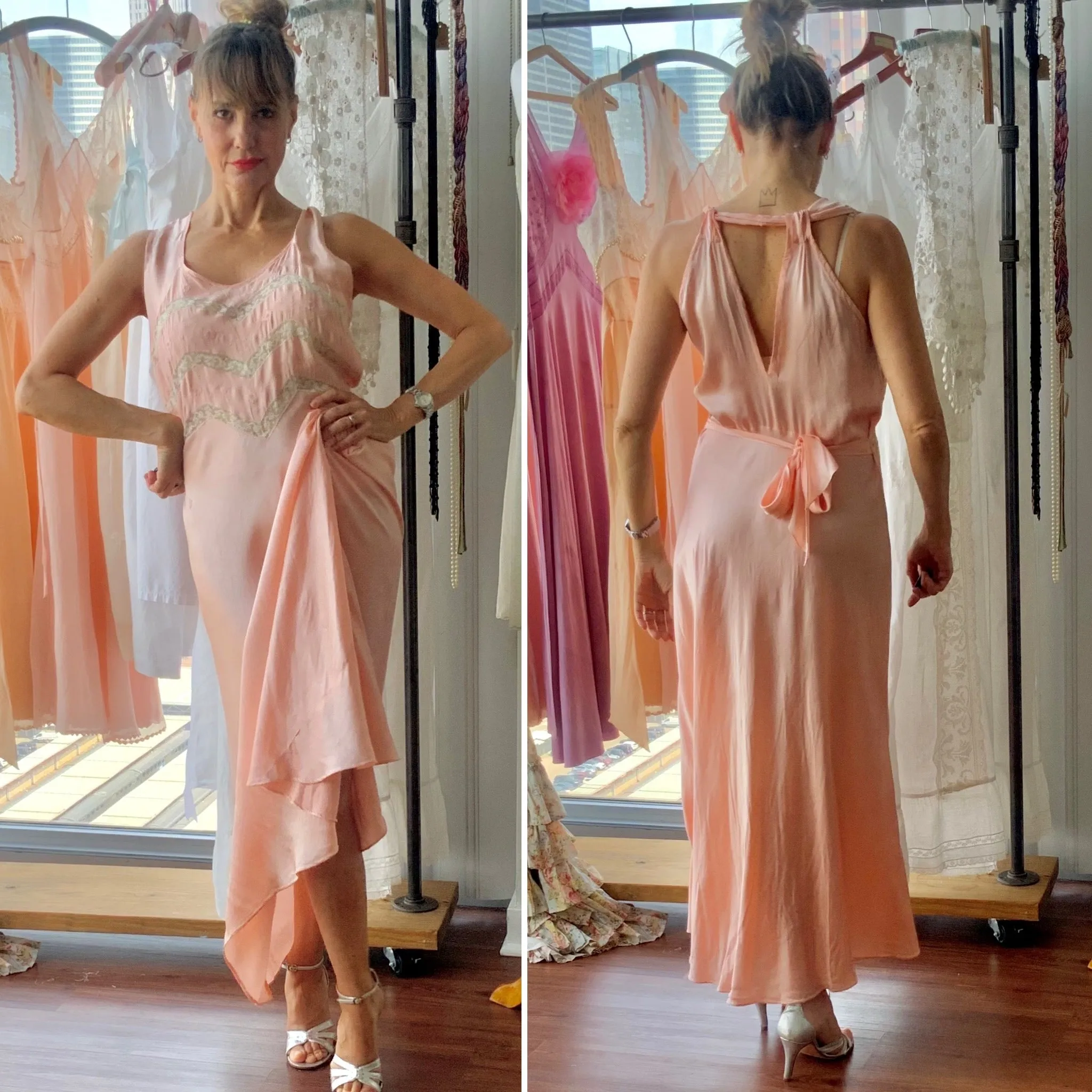 Silk Lace Nightgown - 20s - Bridal