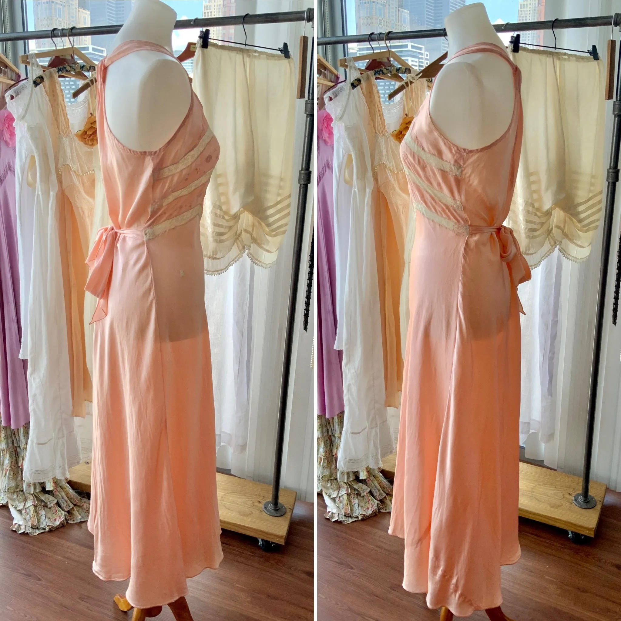 Silk Lace Nightgown - 20s - Bridal