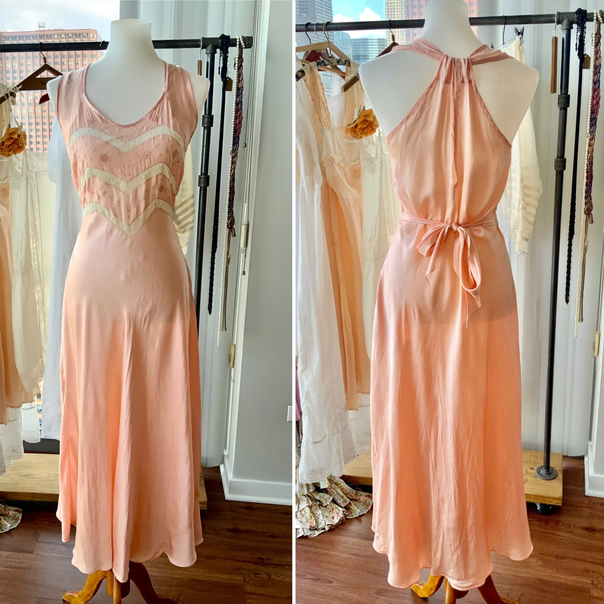 Silk Lace Nightgown - 20s - Bridal