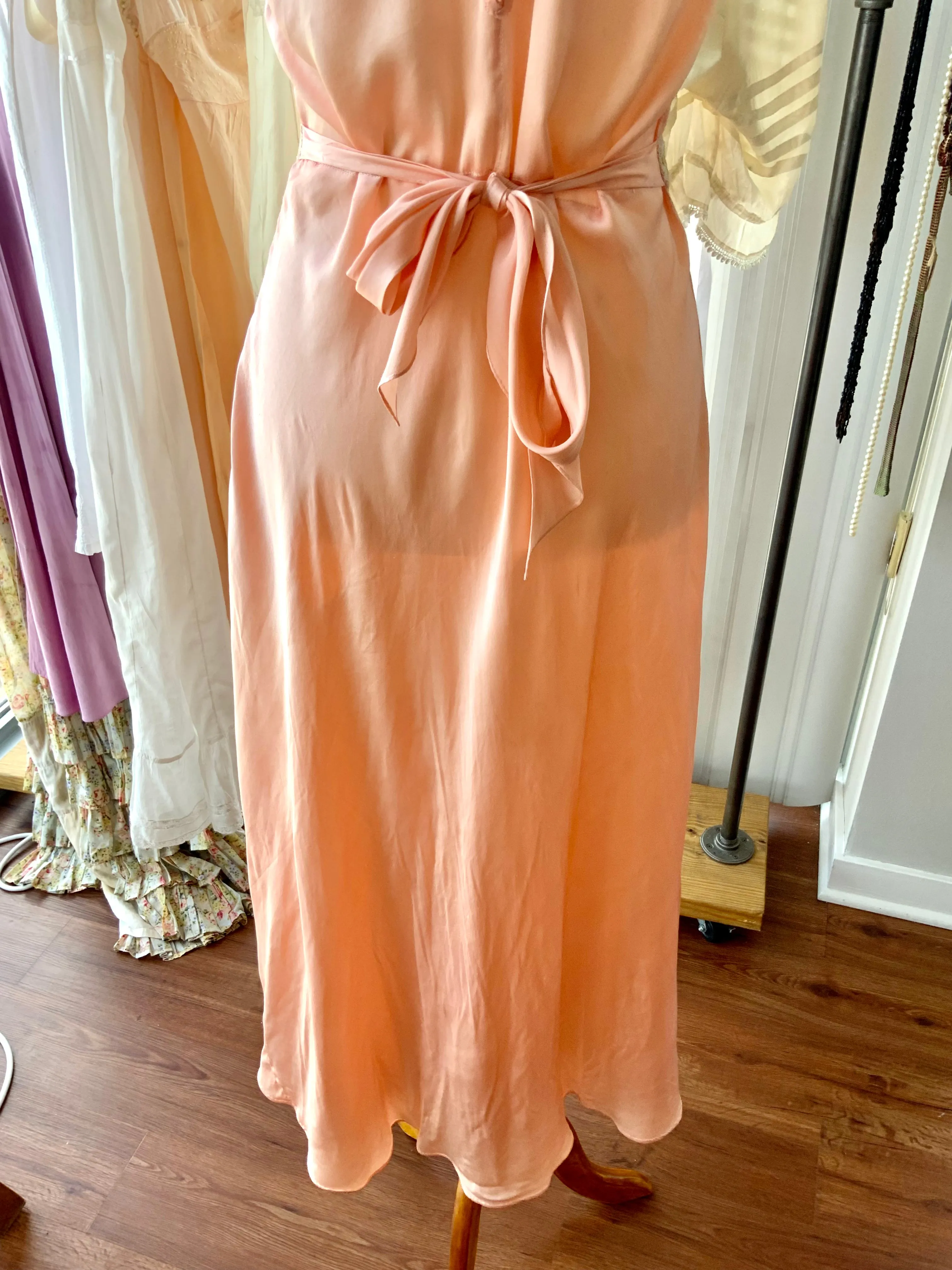 Silk Lace Nightgown - 20s - Bridal