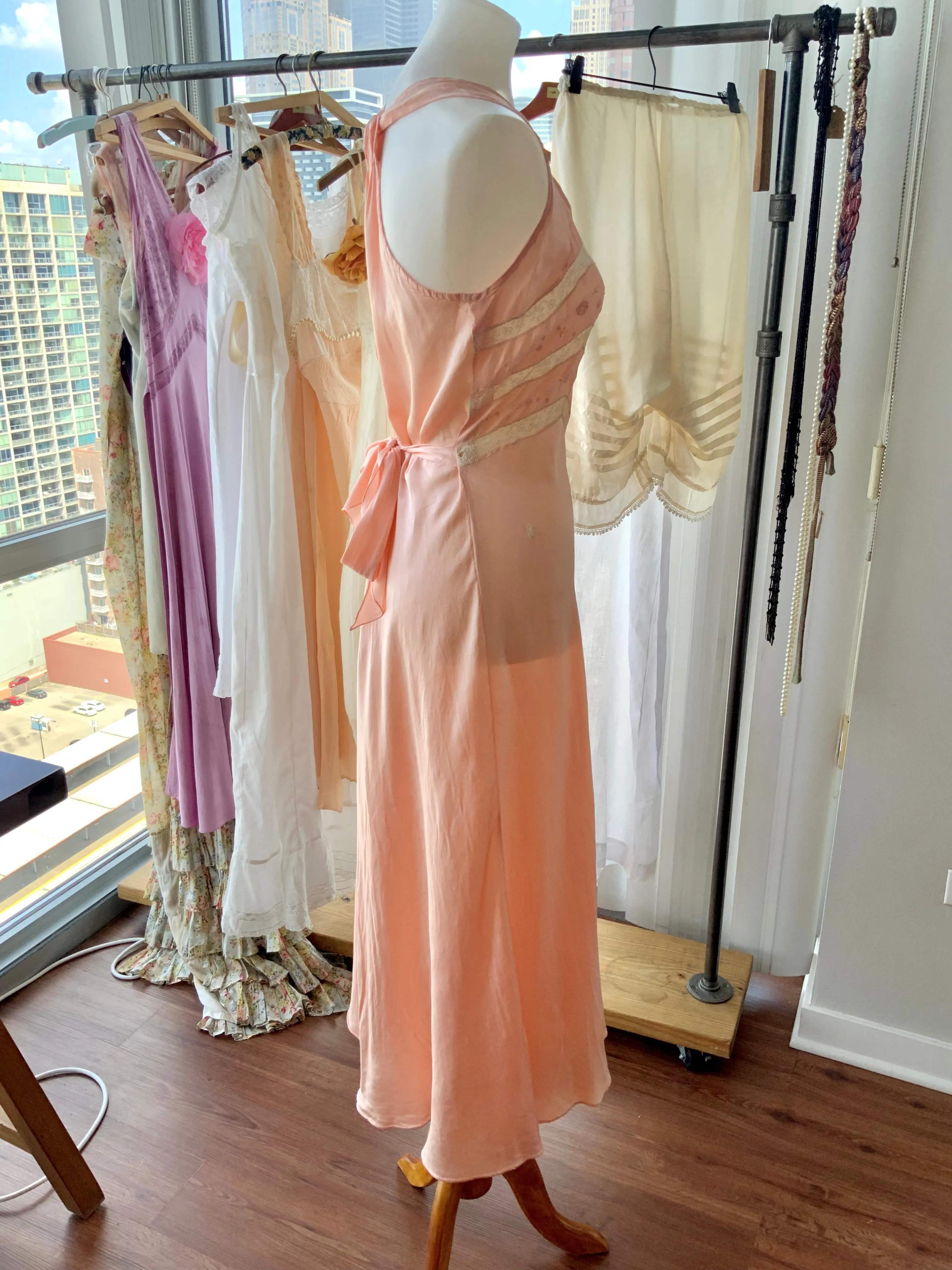 Silk Lace Nightgown - 20s - Bridal