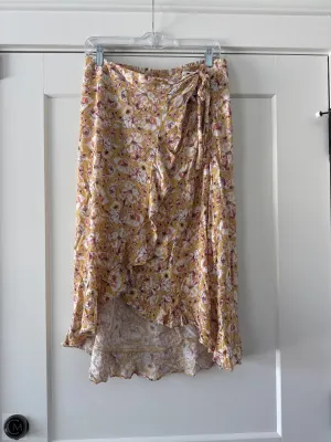 Skirt Midi By Rachel Zoe In Yellow, Size: L