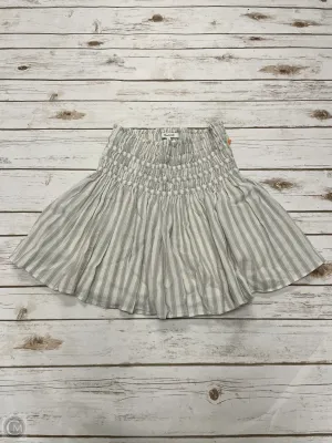 Skirt Mini & Short By Madewell In Striped Pattern, Size: Xs