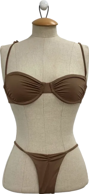 Slate Swim Brown Bikini Set XS