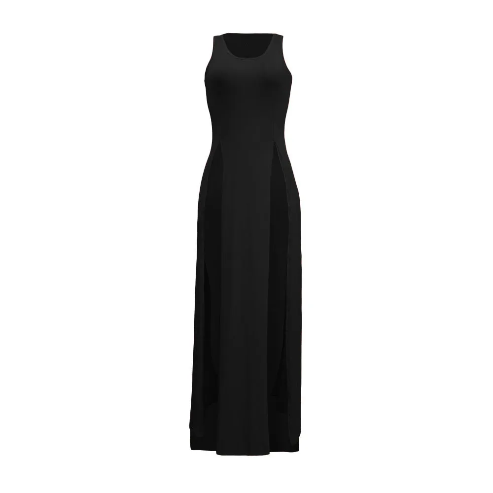 Sleeveless High Side Split Beach Cover Up Dresses