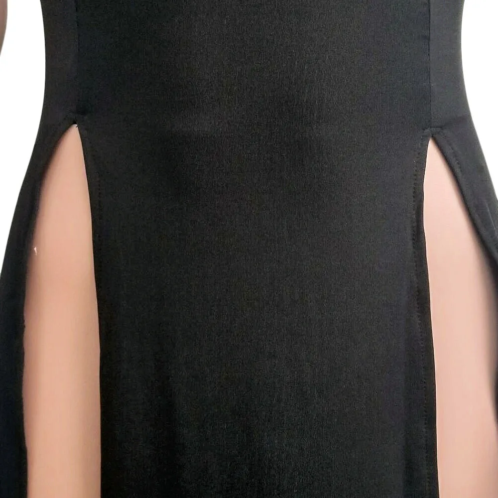 Sleeveless High Side Split Beach Cover Up Dresses