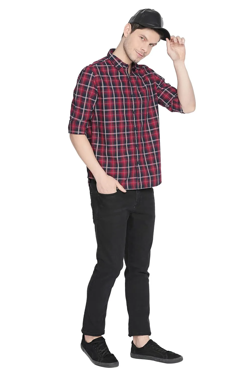 Slim Fit Checks Shirt