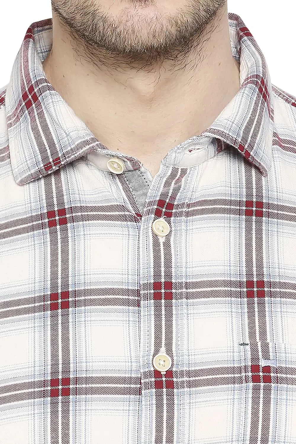 Slim Fit Checks Shirt