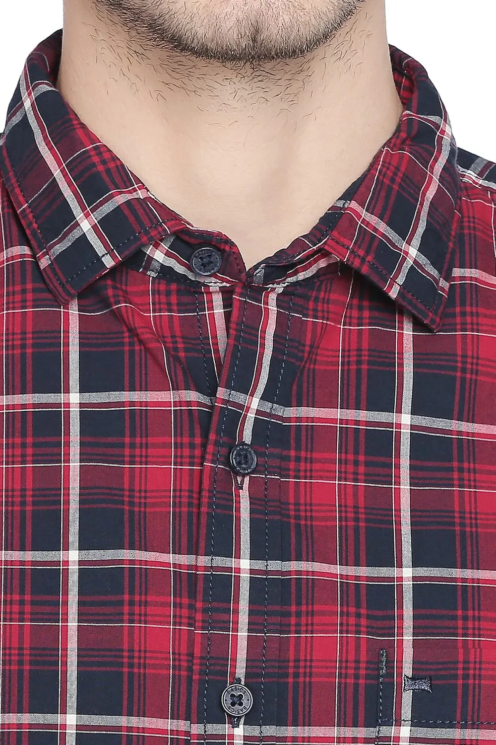 Slim Fit Checks Shirt