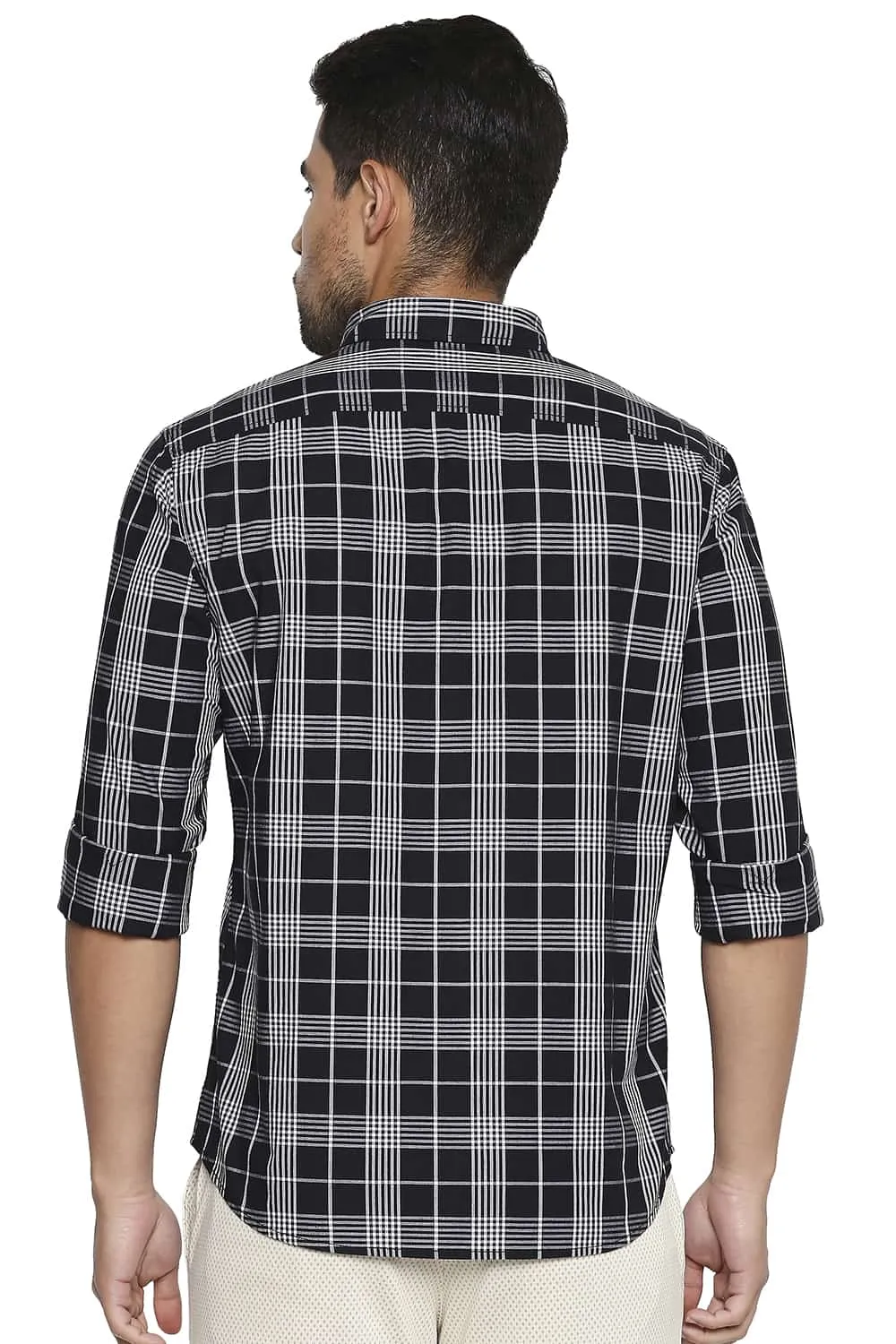 Slim Fit Checks Shirt