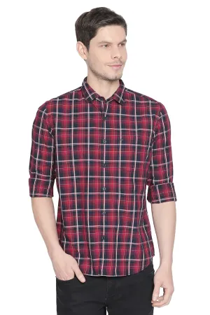 Slim Fit Checks Shirt