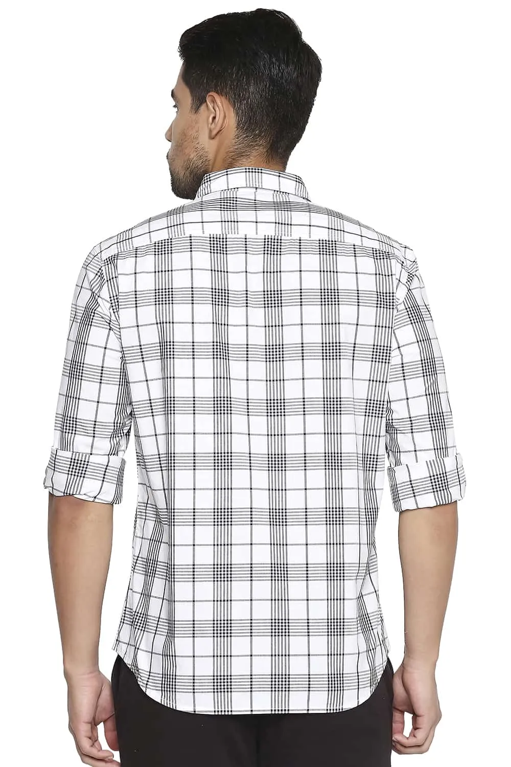 Slim Fit Checks Shirt