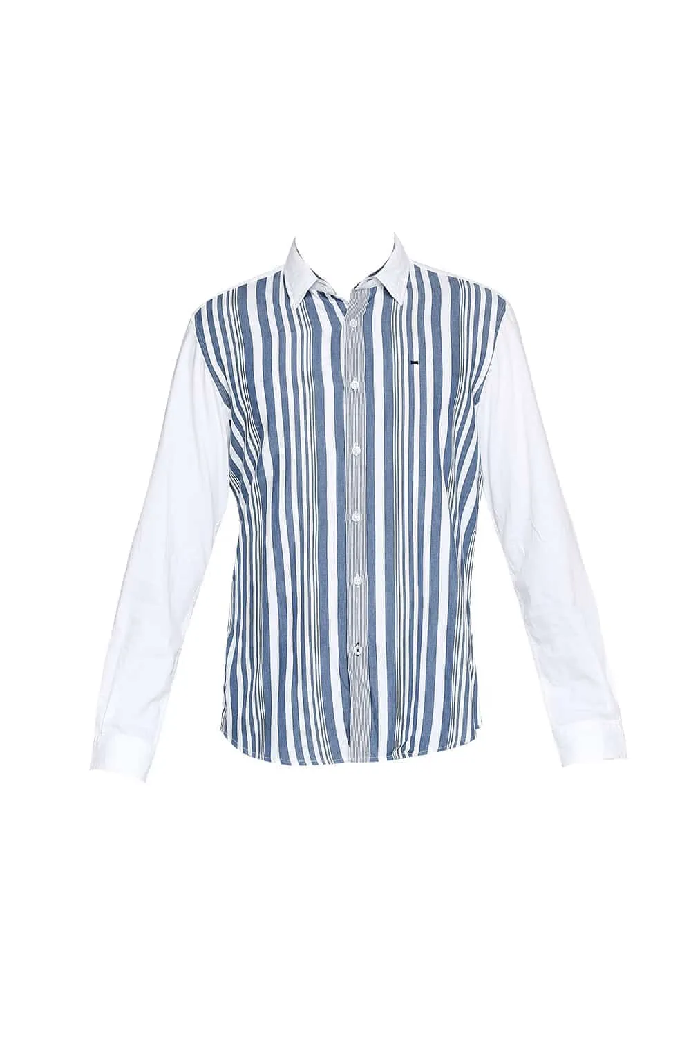Slim Fit Engineered Stripe Shirt