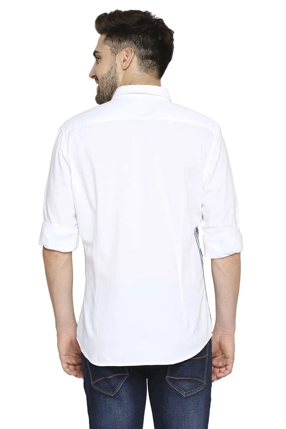 Slim Fit Engineered Stripe Shirt