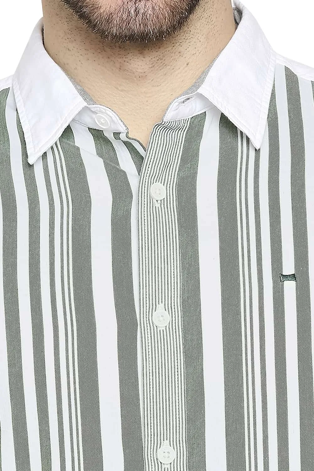 Slim Fit Engineered Stripe Shirt