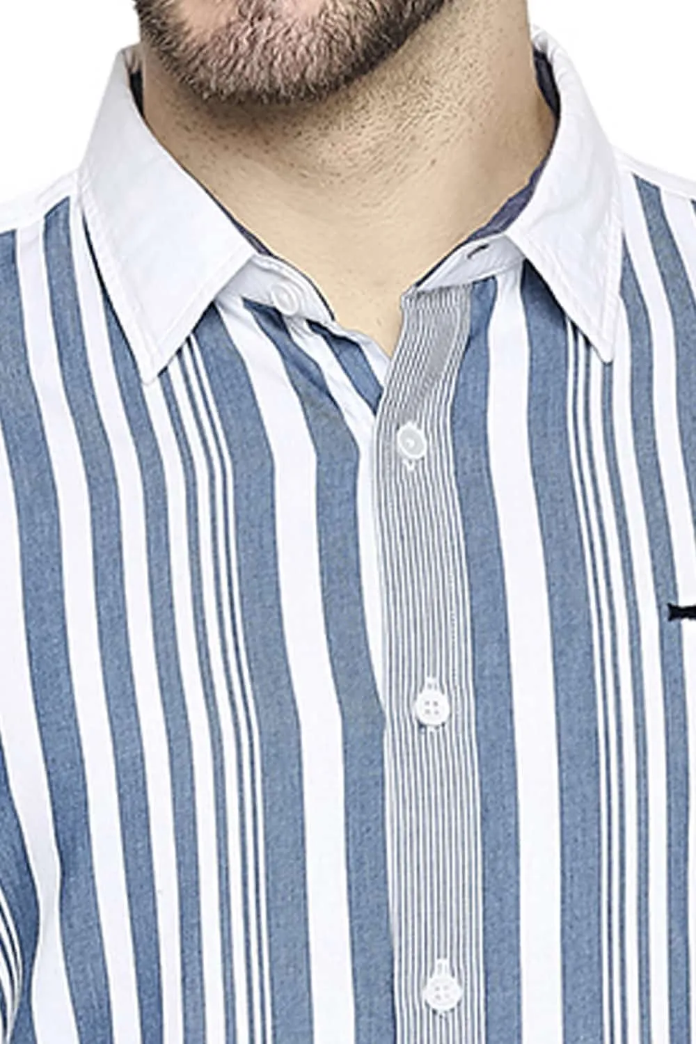Slim Fit Engineered Stripe Shirt