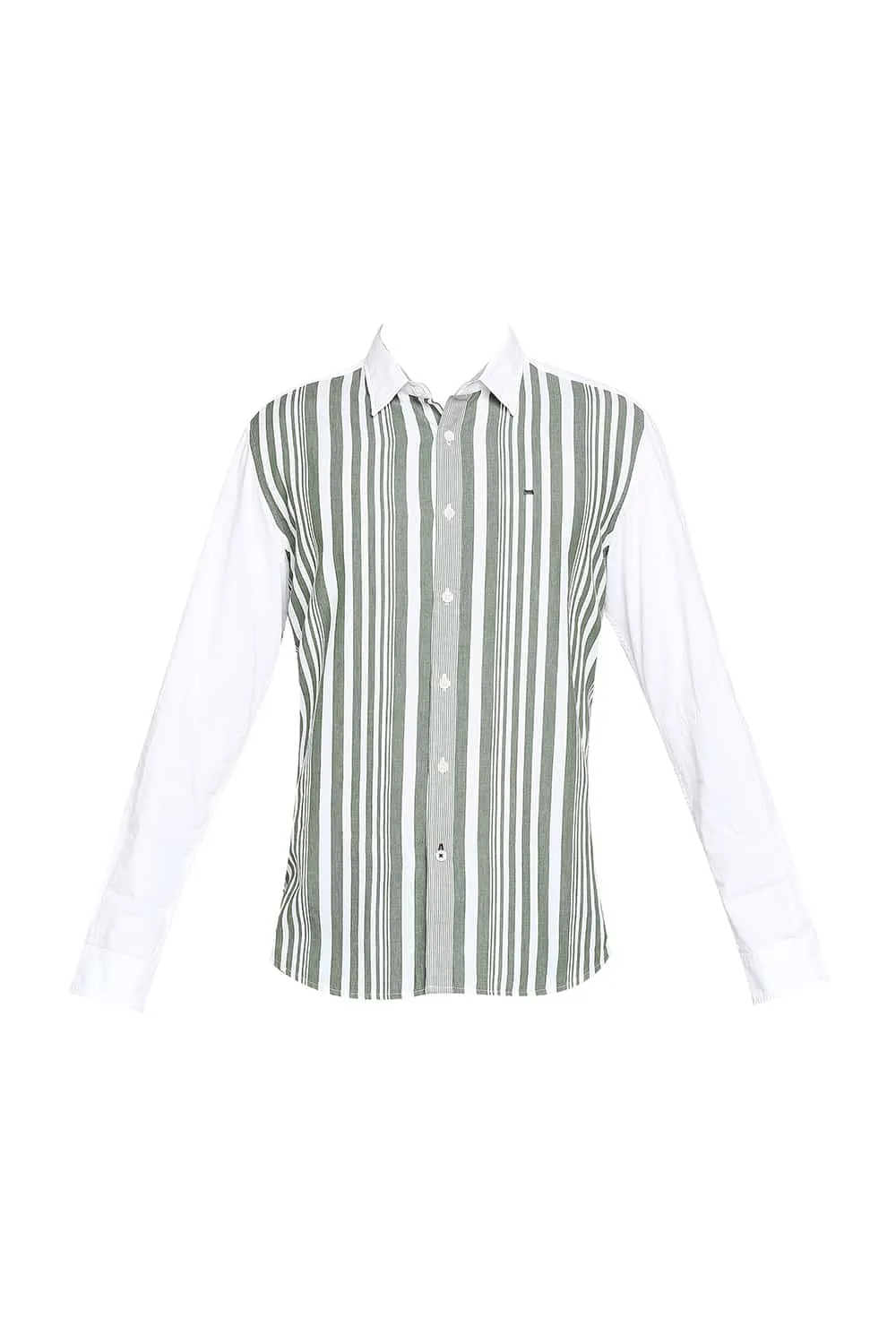 Slim Fit Engineered Stripe Shirt
