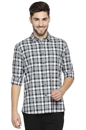 Slim Fit Twill Checks Shirt