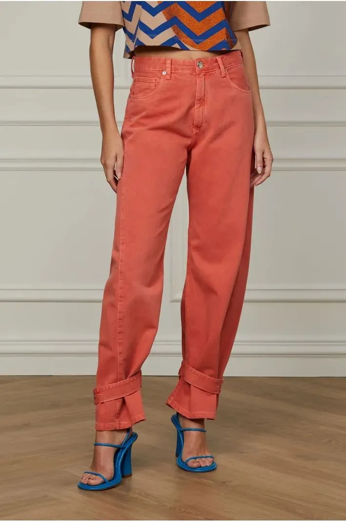 Slouchy Orange Jeans