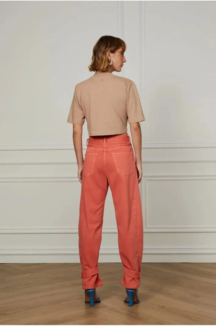 Slouchy Orange Jeans