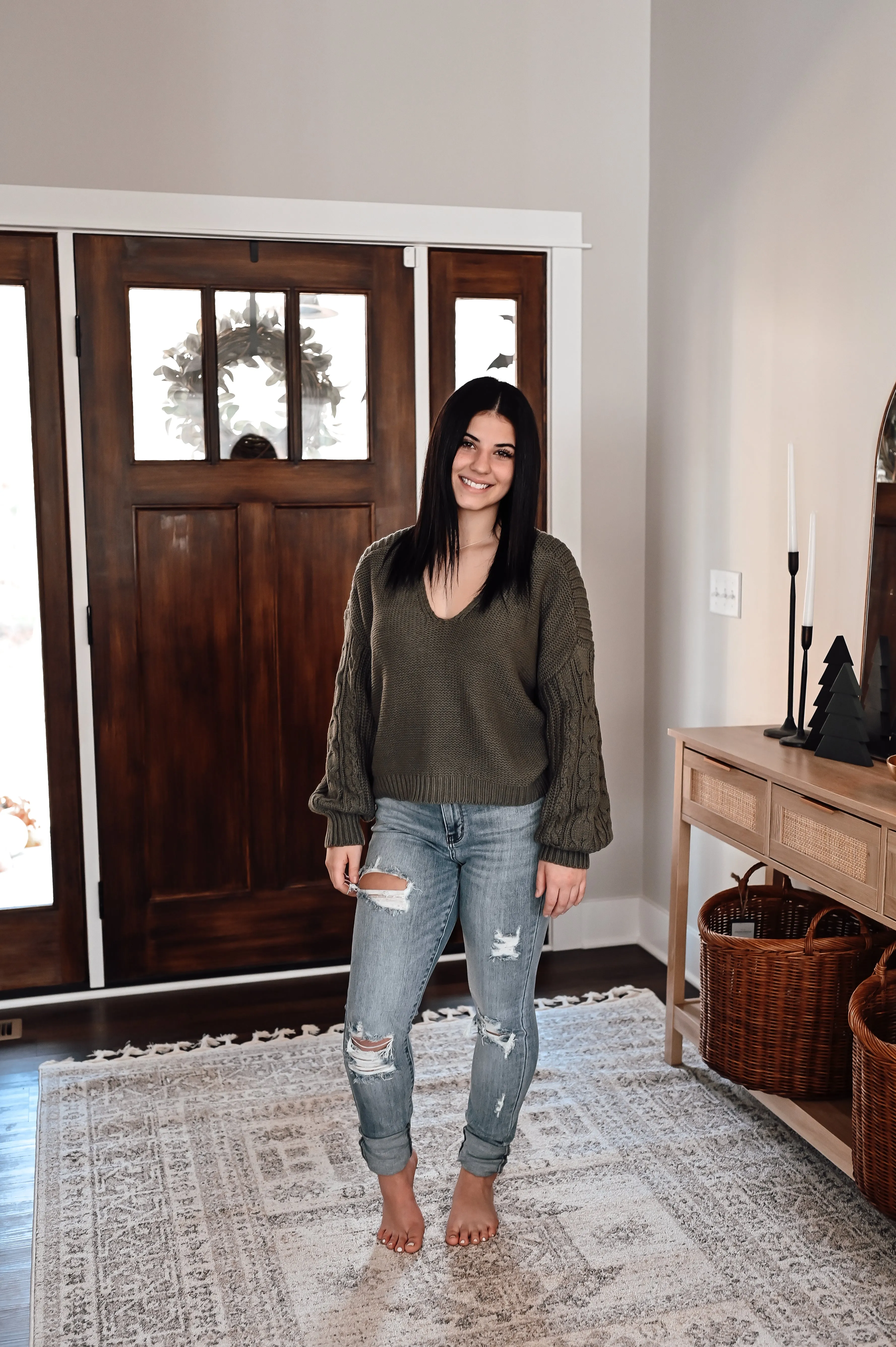 Slouchy V-Neck Sweater *FINAL SALE*