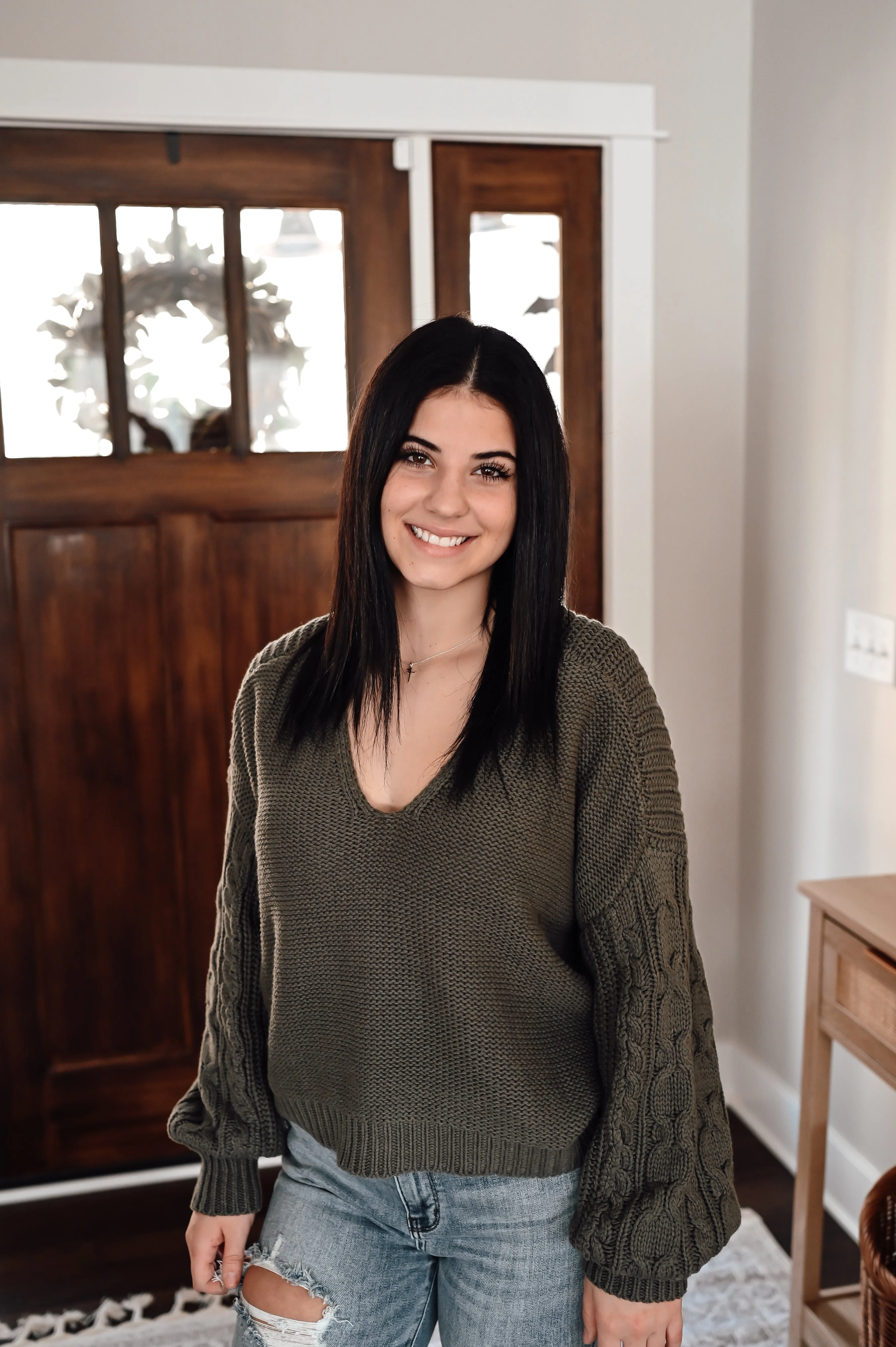 Slouchy V-Neck Sweater *FINAL SALE*