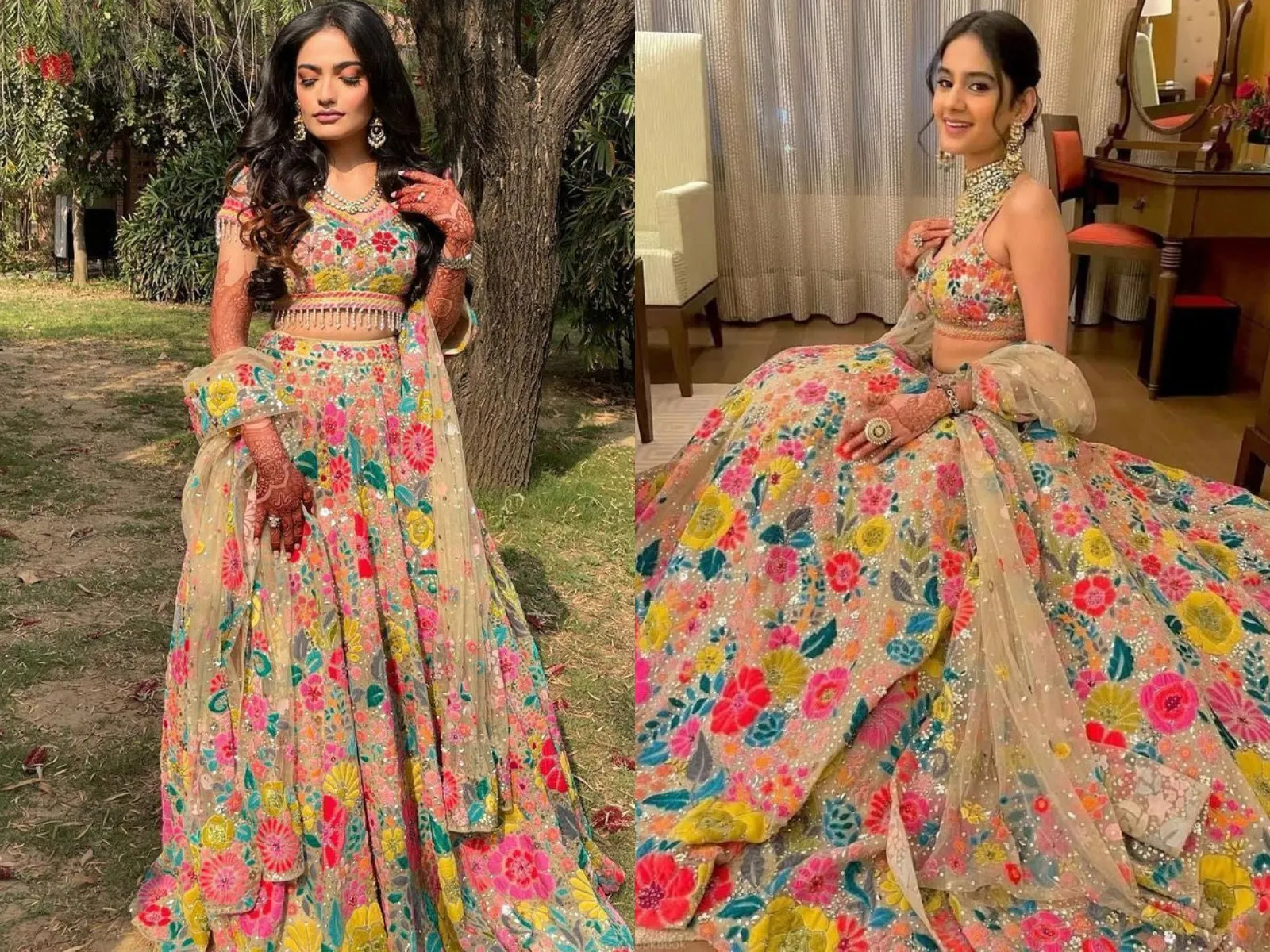 Soft Net Beautiful Heavy Multi Sequence Work Lehengha Choli,Soft Mono Net With Raw Silk Inner Blouse With Net Dupatta