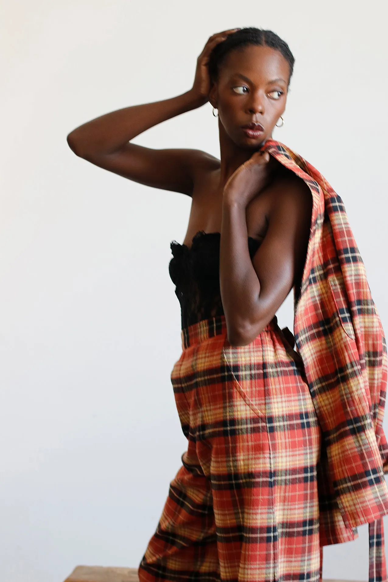 Soleil Wrap Jacket - Plaid