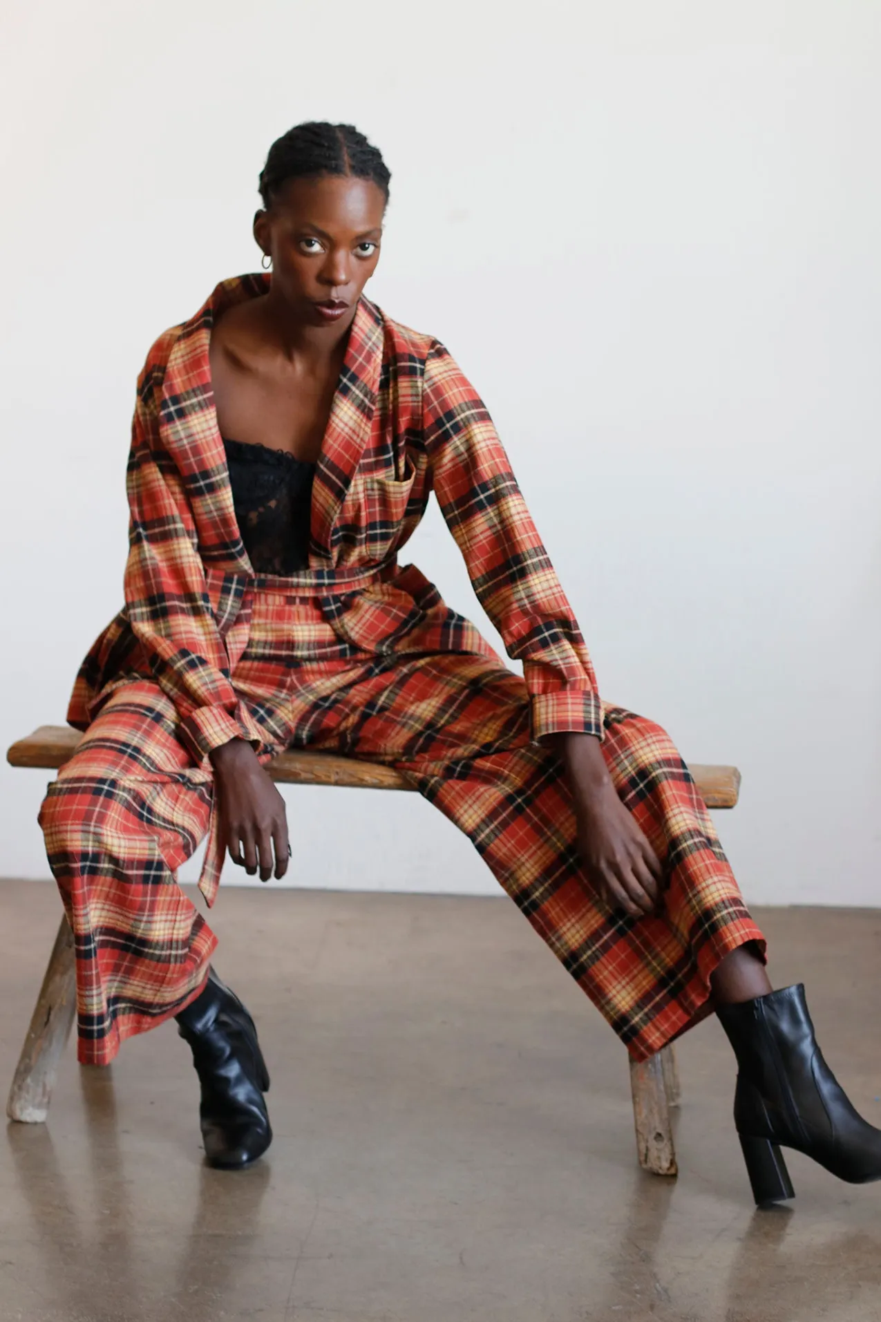 Soleil Wrap Jacket - Plaid