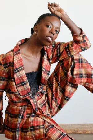 Soleil Wrap Jacket - Plaid