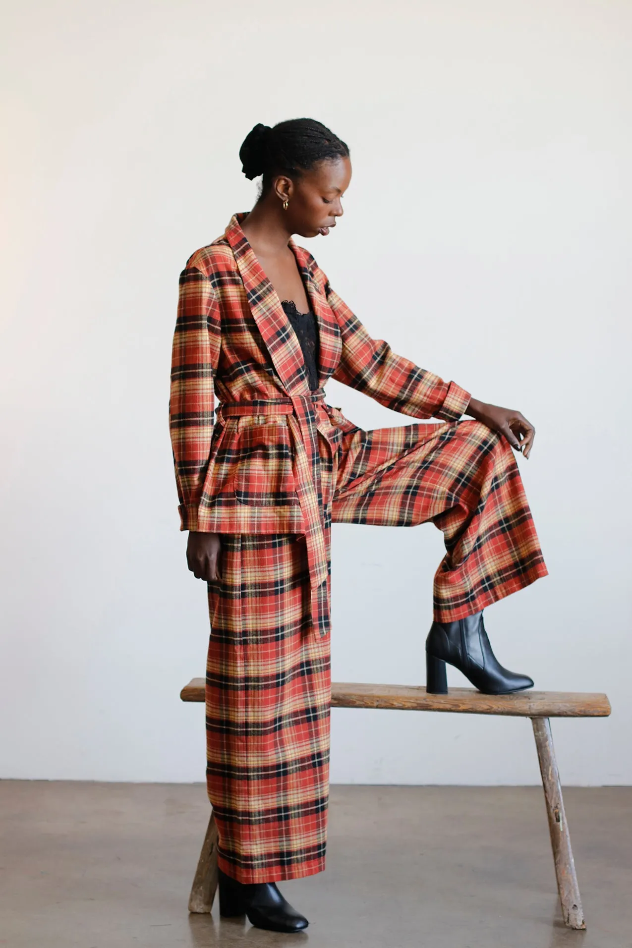 Soleil Wrap Jacket - Plaid