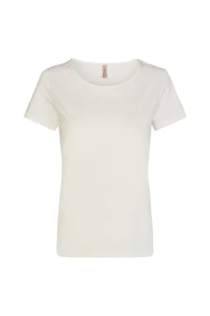 Soya Concept - Ladies Knitted Top - Off White & Frosty Green - P24740