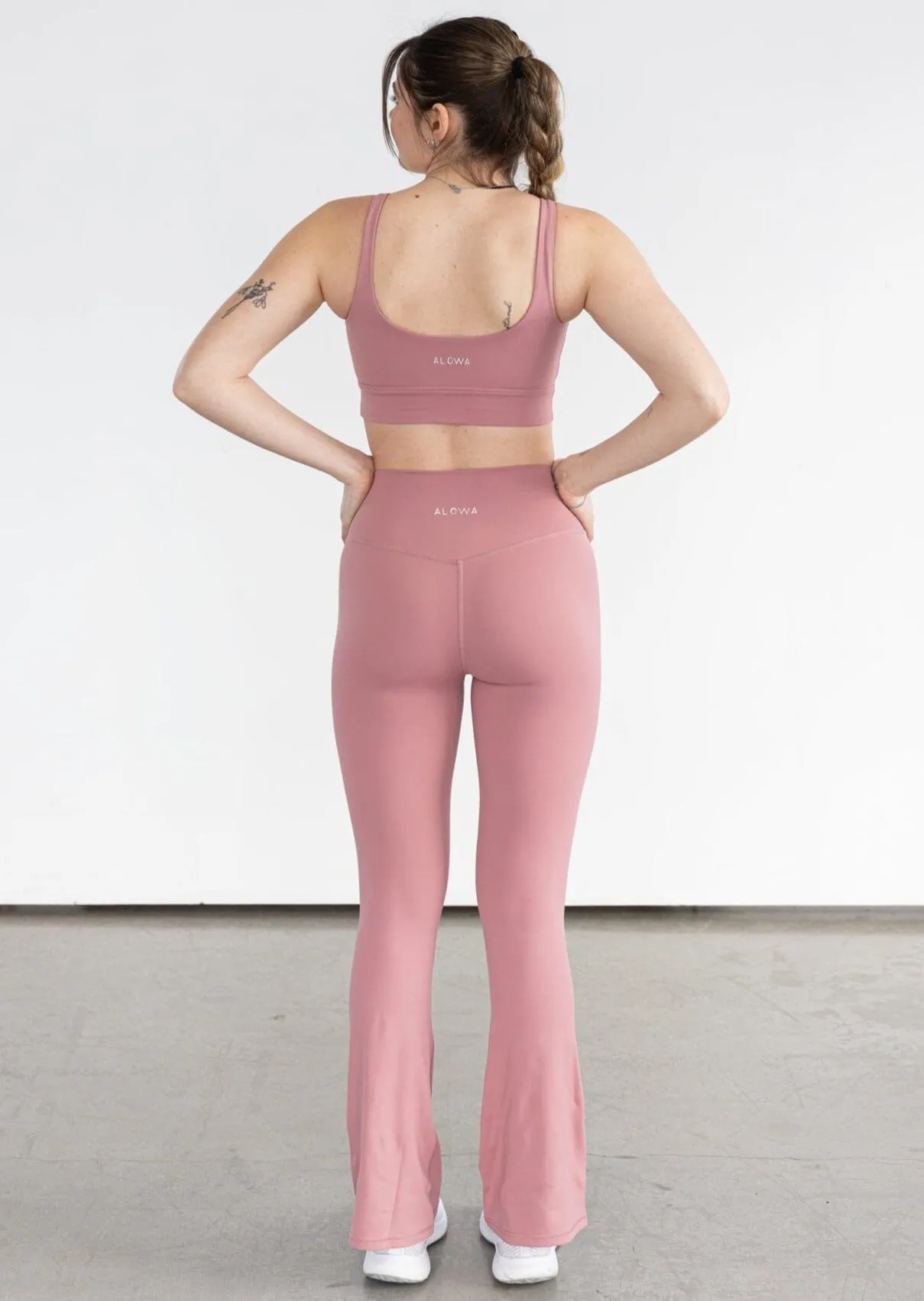 Stacy Flare Leggings Blush